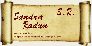 Sandra Radun vizit kartica